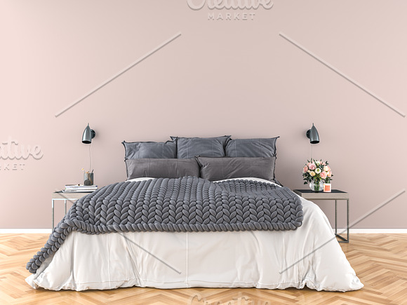 Wall mockup - wallpaper mock up in Product Mockups - product preview 3