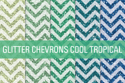 Glitter Chevron Textures Tropical