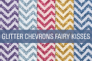 Glitter Chevron Textures Fairy Kiss