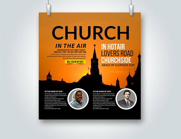 Church Flyer Templates Bundle in Flyer Templates - product preview 1