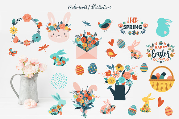 Hello Spring I Easter collection in Illustrations - product preview 1