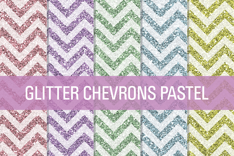 Glitter Chevron Textures Pastel in Textures - product preview 8