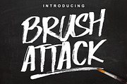 Brush Attack Font
