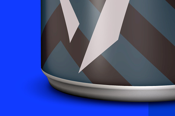 Matte Aluminum Can Mockup 250ml in Product Mockups - product preview 6