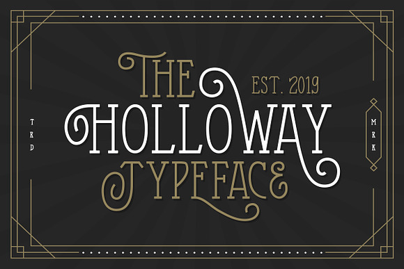 The Holloway Typeface + EXTRAS in Display Fonts - product preview 10
