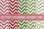 Glitter Chevron Textures Shabby Chic