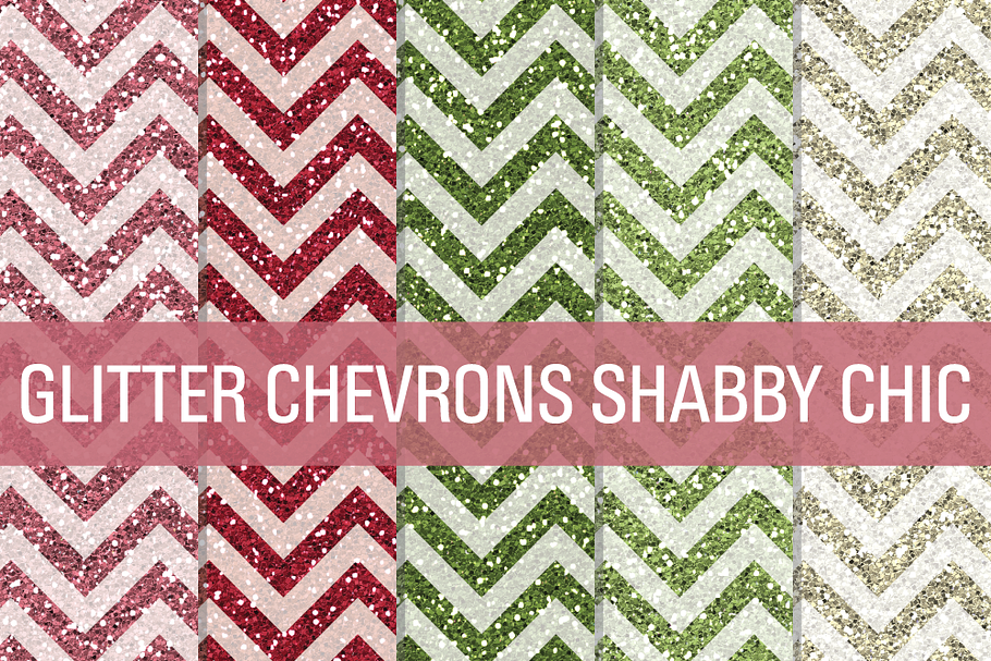 Glitter Chevron Textures Shabby Chic in Textures - product preview 8