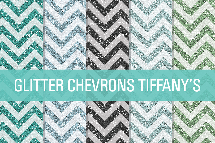 Glitter Chevron Textures Tiffany's