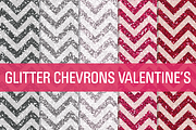 Glitter Chevron Textures Valentine's