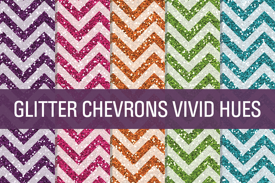 Glitter Chevron Textures Vivid Hues in Textures - product preview 8