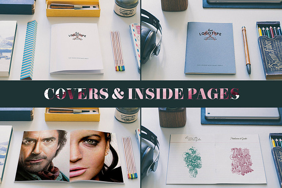 MNML Notebooks Mockups in Mockup Templates - product preview 1