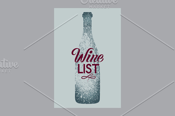 Wine stencil splash style posters. in Illustrations - product preview 13