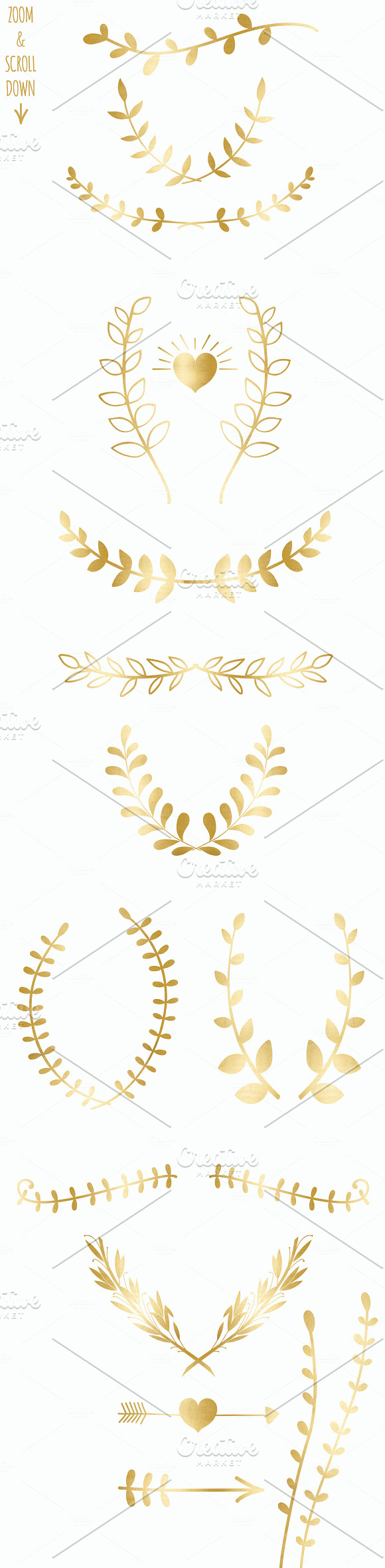 Golden Laurels Collection in Illustrations - product preview 2