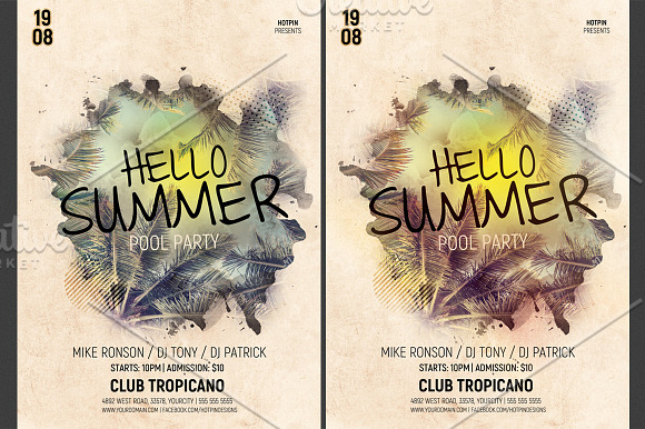 SALE - Summer Flyer Bundle in Flyer Templates - product preview 2