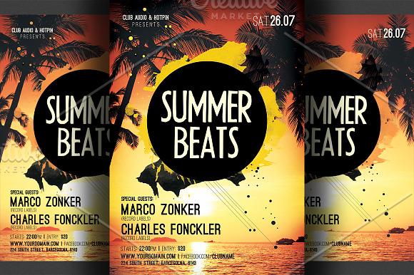 SALE - Summer Flyer Bundle in Flyer Templates - product preview 4