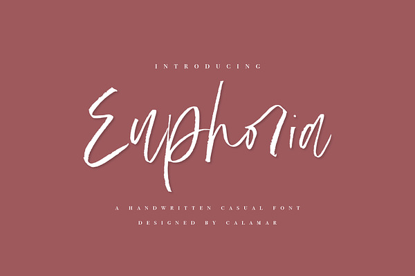 Euphoria | Handwritten Font