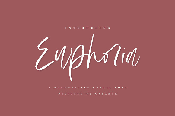 Euphoria | Handwritten Font in Script Fonts - product preview 14