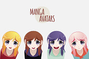 4 x Anime avatars