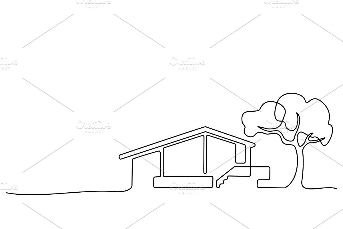 Continuous one line drawing Modern in Illustrations - product preview 8