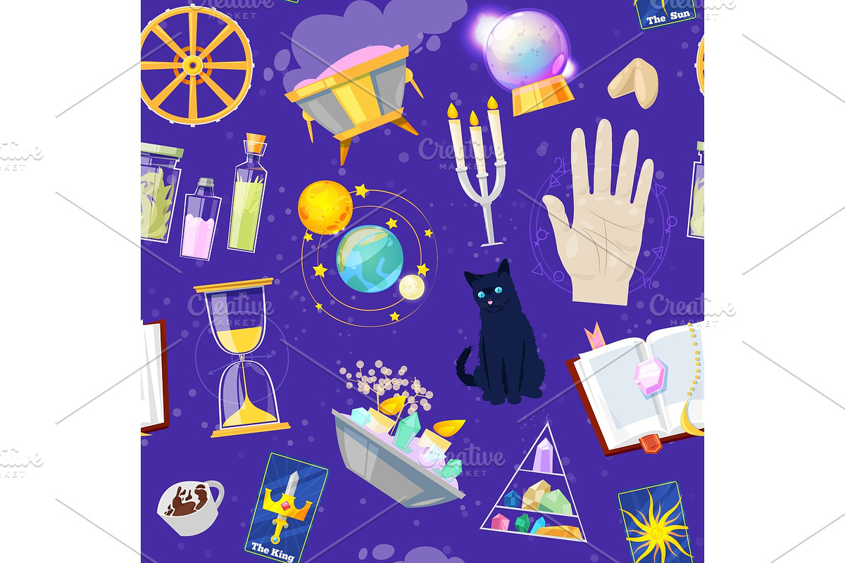 Fortune telling vector fortune in Textures - product preview 8