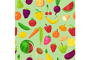 Fruits vegetables vector healthy