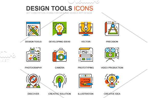 Thin Line Business Icons in Icons - product preview 1