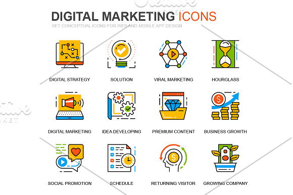 Thin Line Business Icons in Icons - product preview 6