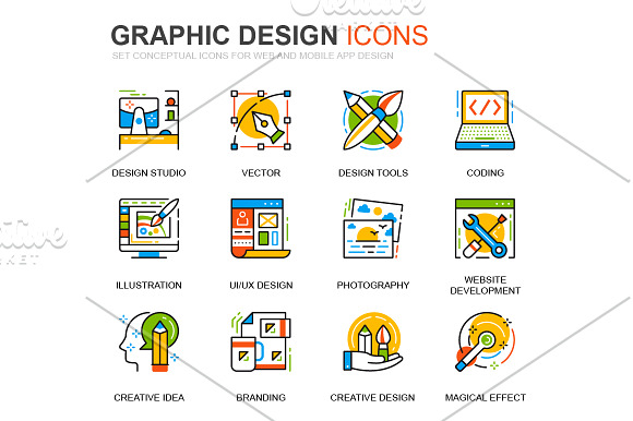 Thin Line Business Icons in Icons - product preview 17