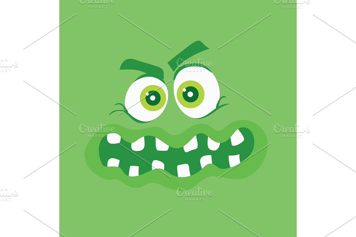 Funny Smiling Monster Smile Bacteria in Illustrations - product preview 8
