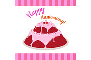 Happy Anniversary Strawberry Pie