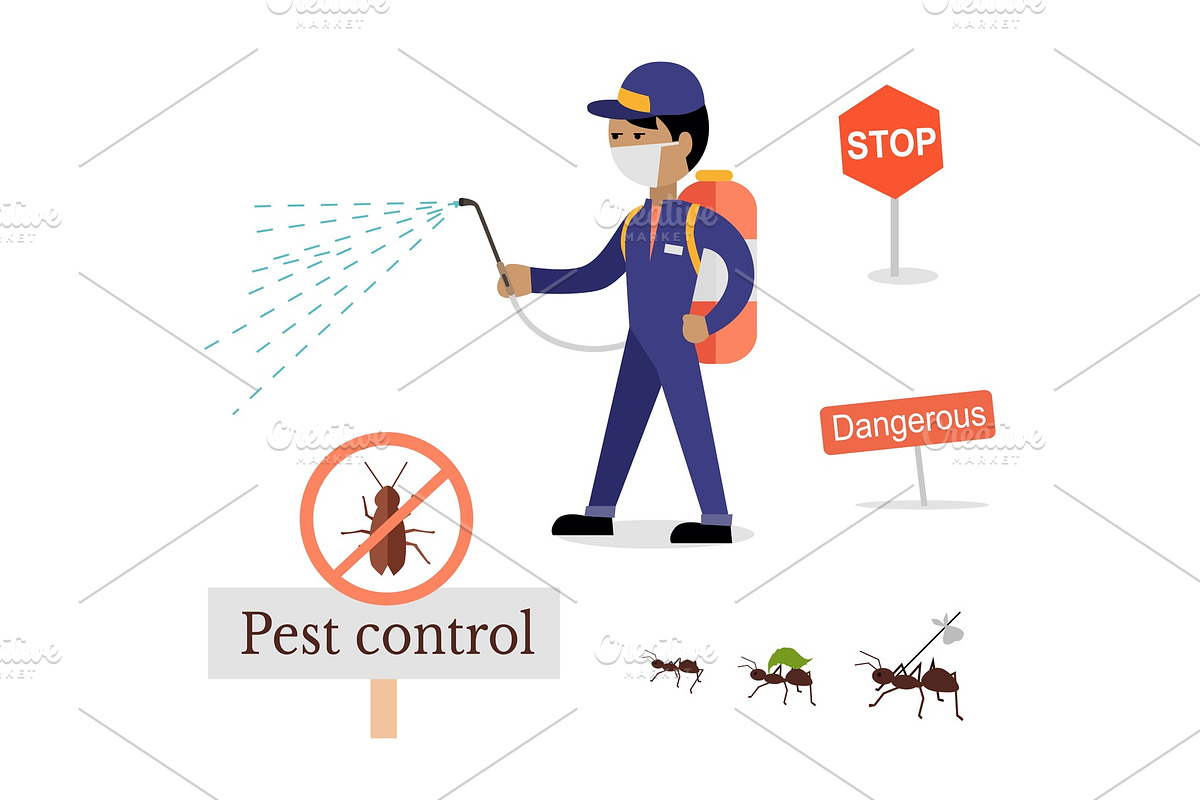 Set of Pest Control Banner in Illustrations - product preview 8