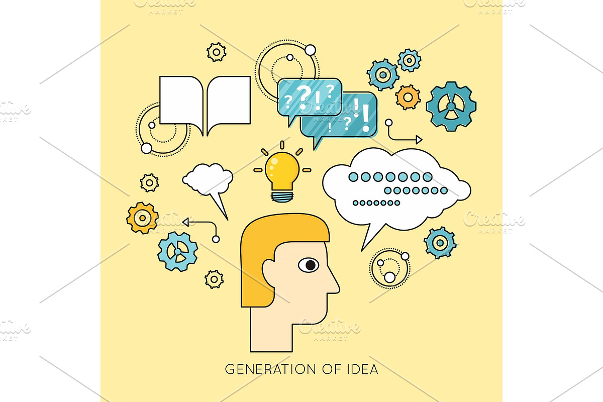 Generation of Idea Background in in Illustrations - product preview 8