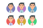 Avatar Userpics Emotions. Variety of