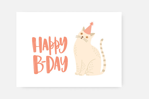 Happy Birthday lettering set in Illustrations - product preview 6
