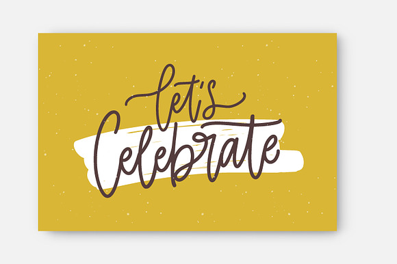 Happy Birthday lettering set in Illustrations - product preview 7
