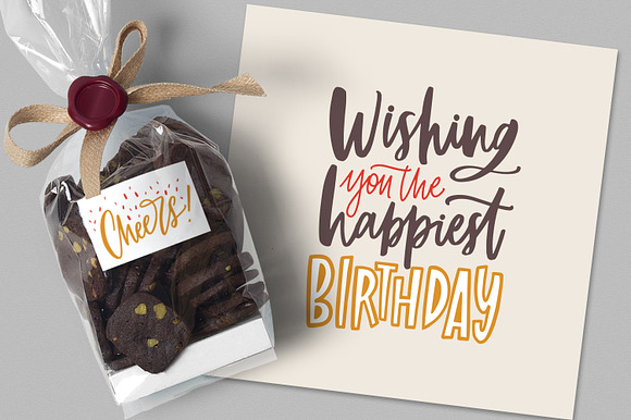 Happy Birthday lettering set in Illustrations - product preview 14