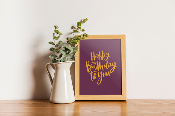 Happy Birthday lettering set in Illustrations - product preview 15