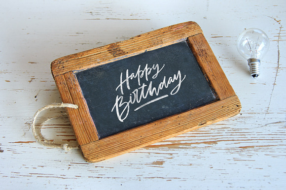 Happy Birthday lettering set in Illustrations - product preview 17