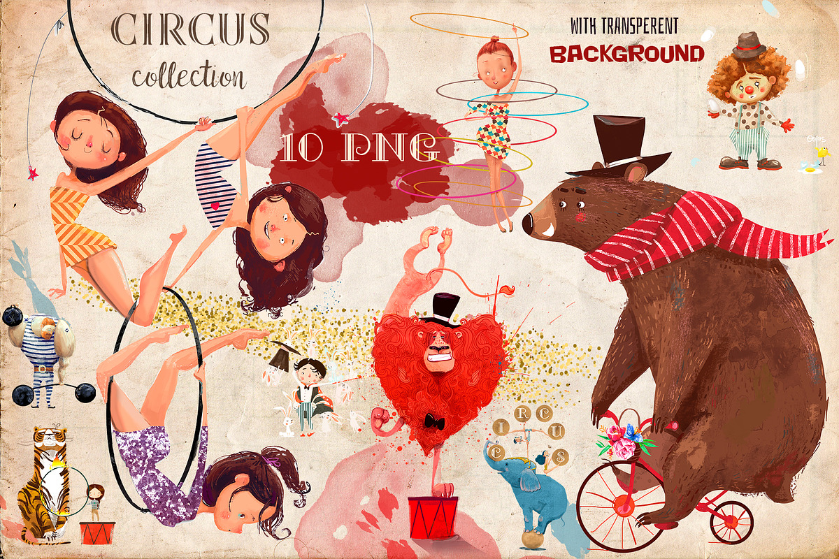 Circus Collection in Illustrations - product preview 8