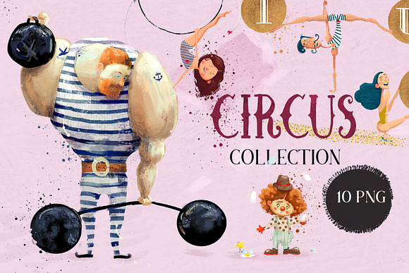 Circus Collection in Illustrations - product preview 1