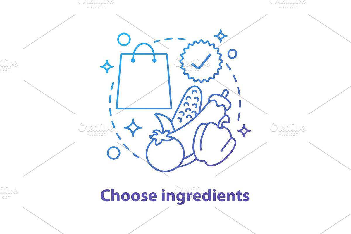 Choosing ingredients concept icon in Icons - product preview 8