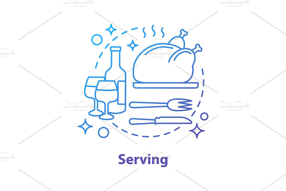 Serving concept icon in Icons - product preview 8