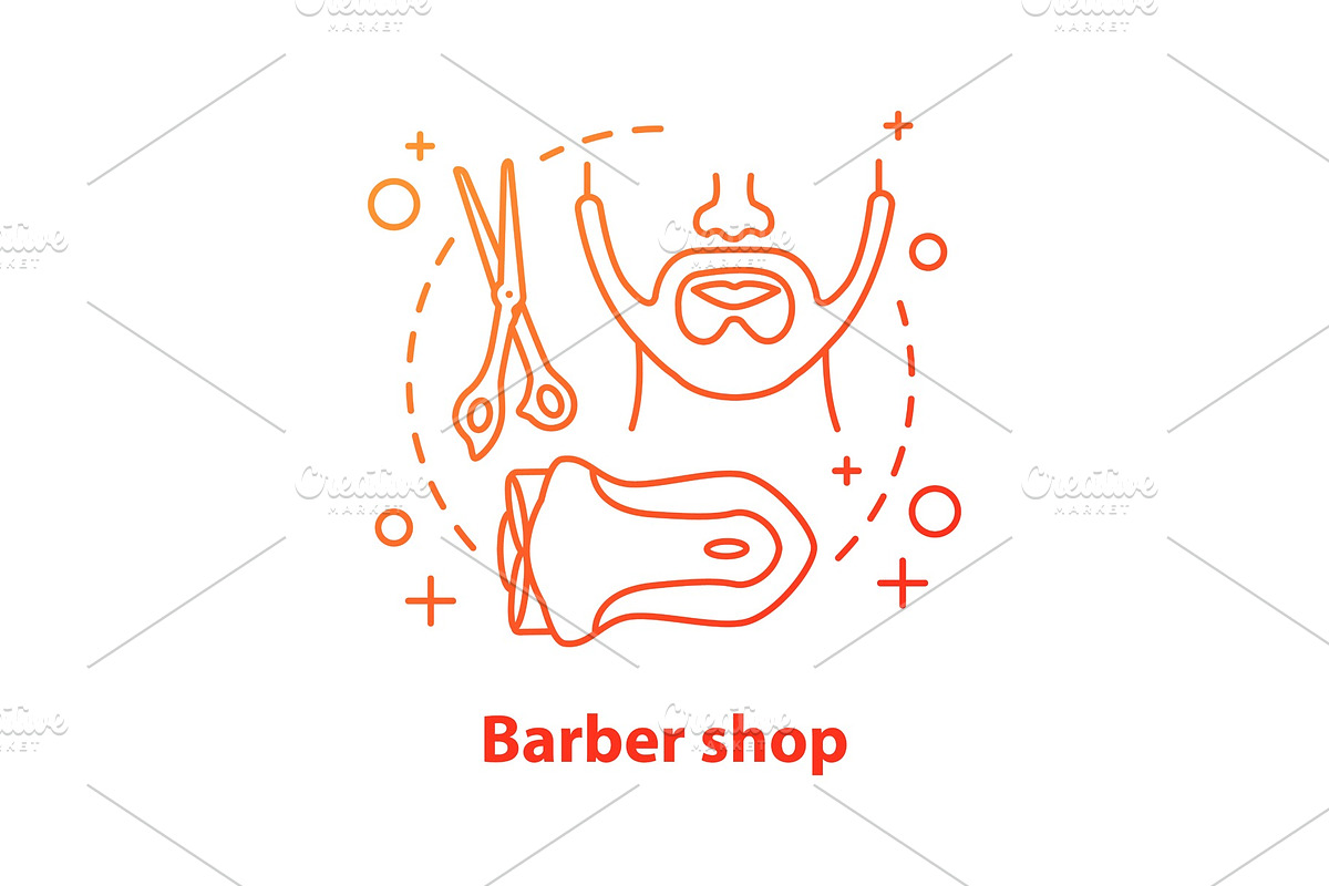 Barbershop concept icon in Icons - product preview 8