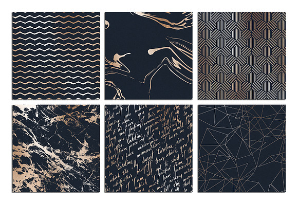 Navy Blue and Gold Marble Textures in Textures - product preview 2
