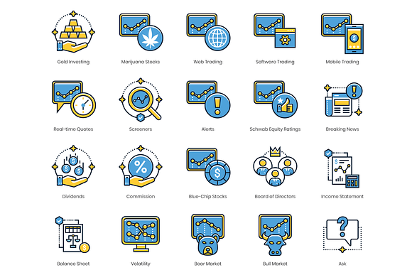 55 Investing Icons | Kinetic Series in Japanese Icons - product preview 1