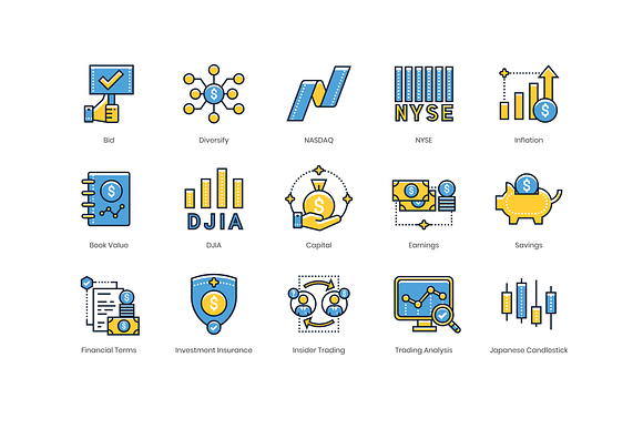 55 Investing Icons | Kinetic Series in Japanese Icons - product preview 3