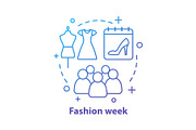 Fashion week concept icon