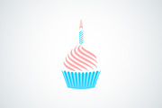 Cupcake design background