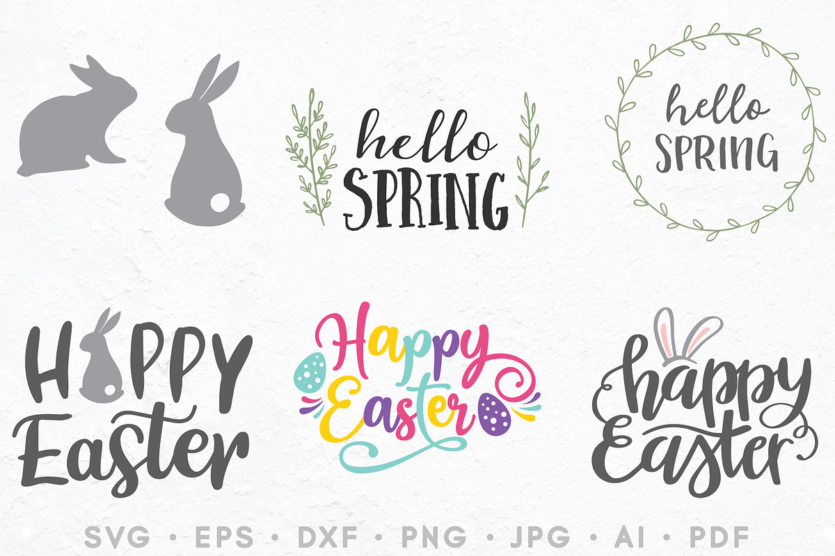 Easter Lettering & Clip Art Bundle in Illustrations - product preview 8