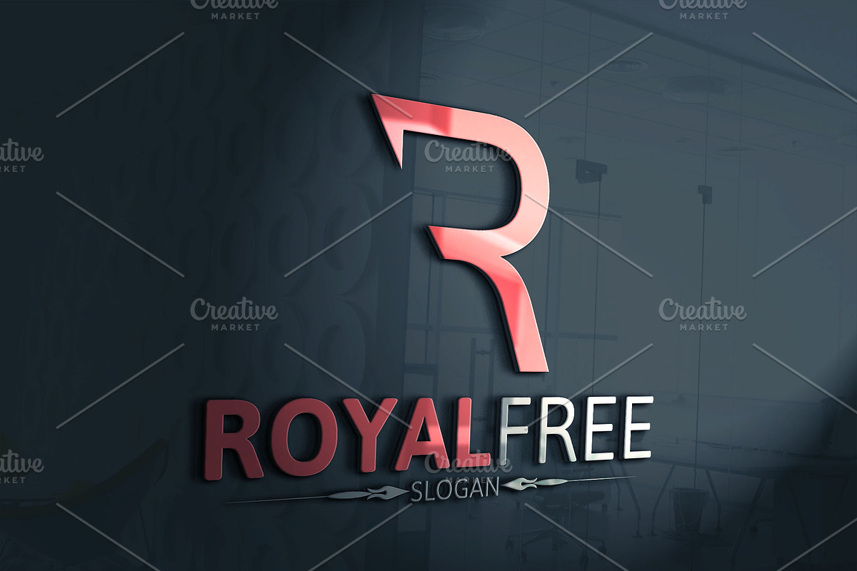 Royal Free / R Letter Logo in Logo Templates - product preview 8